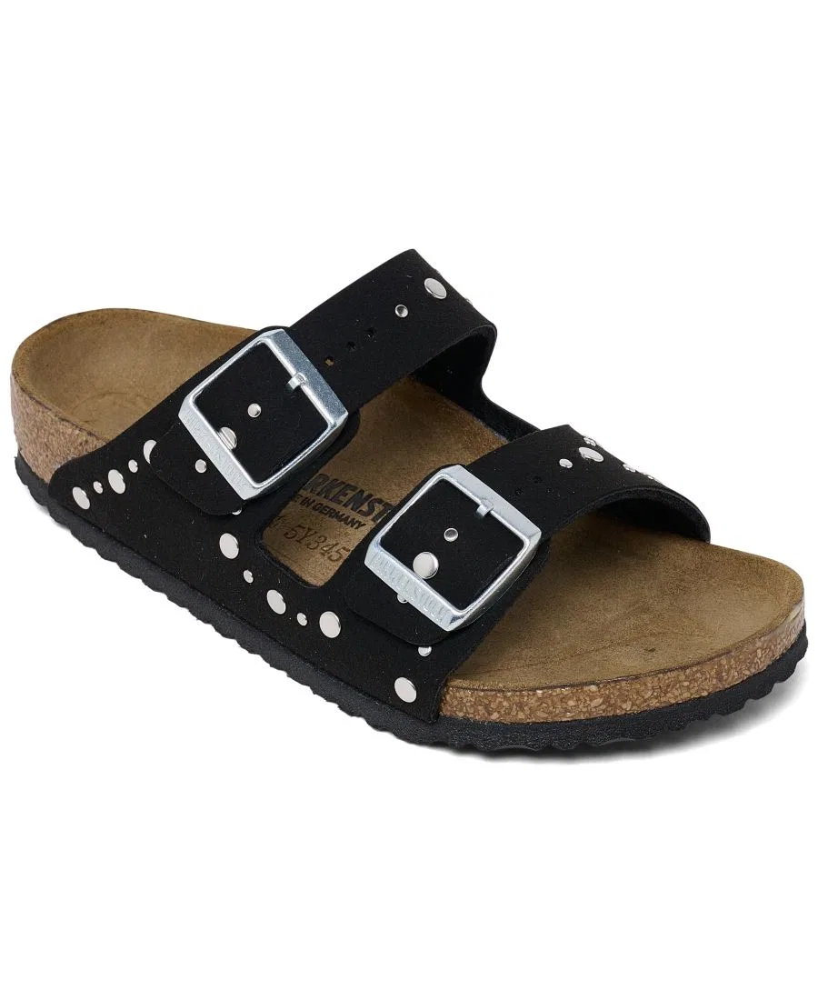 Сандалии-трапеции с заклепками Birkenstock, Soft Birki Black