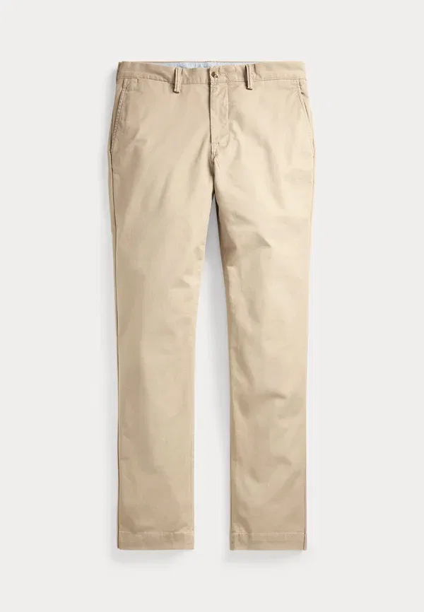 Брюки из хлопка с эластаном Bedford stretch straight fit chino pant Polo Ralph Lauren, khaki, хаки — фото 2