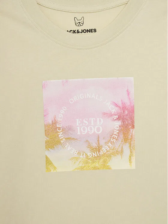 Футболка regular fit Varenna Jack & Jones Junior, зеленый — фото 3
