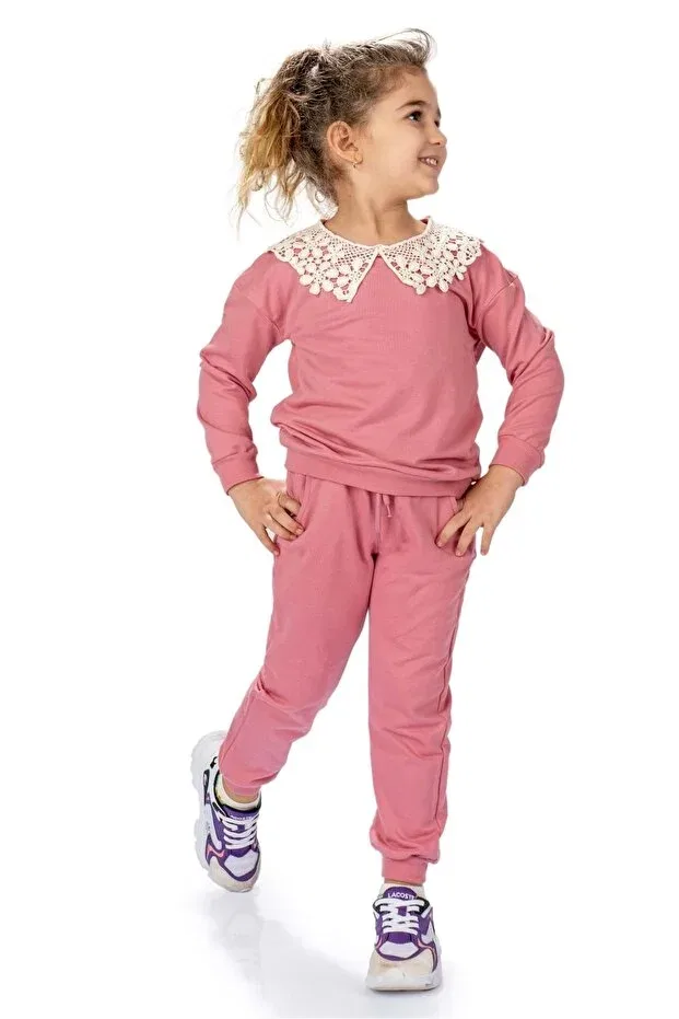 Детский комплект спортивного костюма для девочек хлопковый Mnk Baby&Kids, Rose Dry