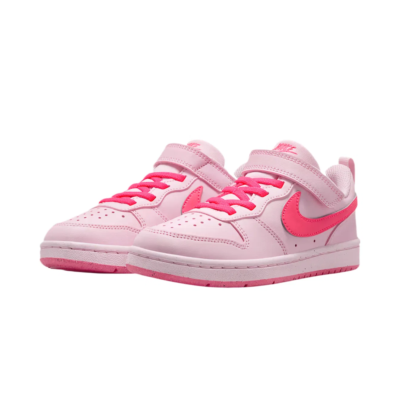 Кроссовки для скейтбординга Court Borough, искусственная кожа, Nike, Pink Foam/White/Bright Pink — фото 4