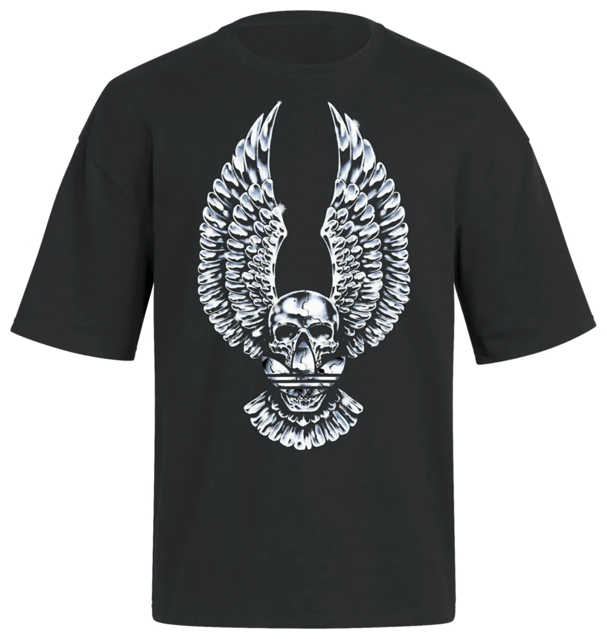 Мужская футболка с принтом Chrome Wings Graphic adidas, Black/Black