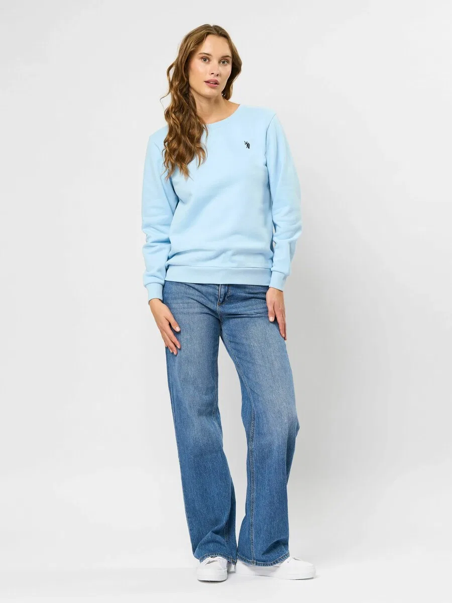 Толстовка U.S. Polo Assn. 'UWHelen' светло-голубого цвета — фото 4