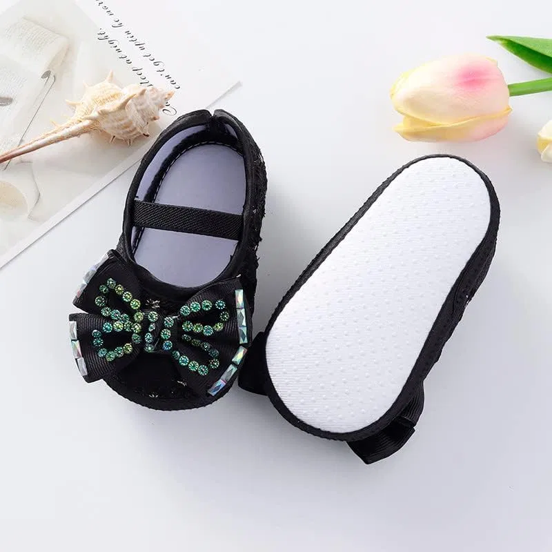 Детские кроссовки для девочек с подсветкой Princess, Black — фото 3