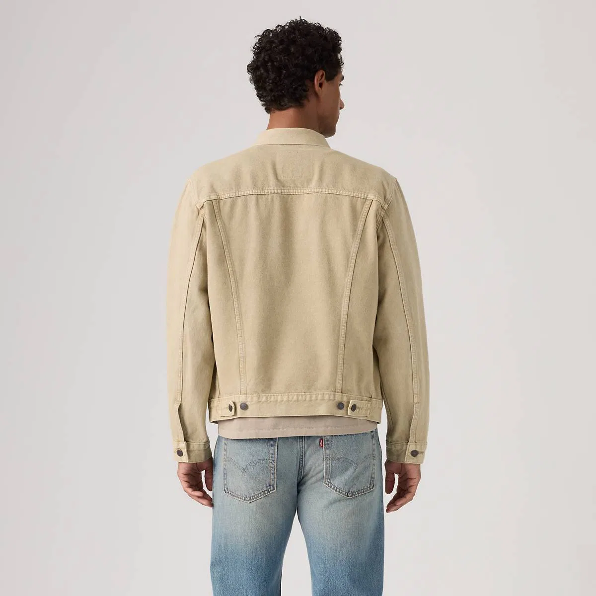 Куртка-Тракер, окрашенная в готовом виде Levi's, Yellow Sand Garment Dye - Yellow — фото 4