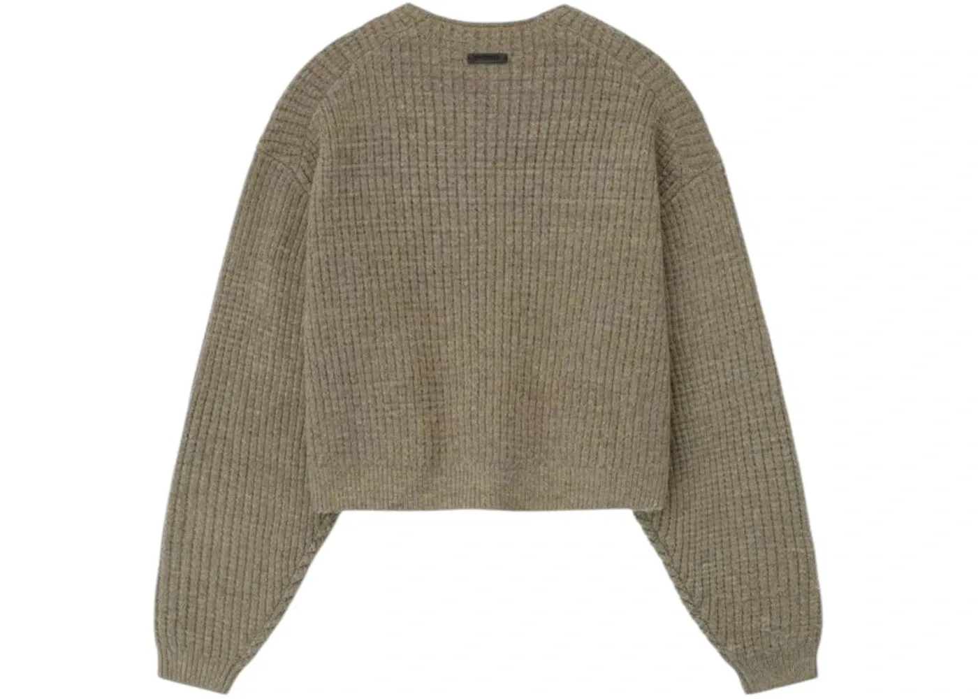 Женский свитер с высоким воротником из плотного вафли Sweater Fear of God, Homestead Heather — фото 2
