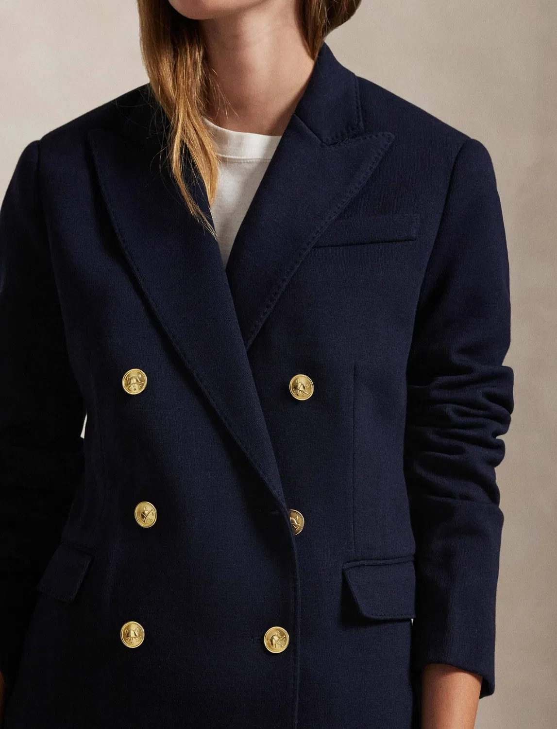 Элегантный жакет Polo Ralph Lauren, темно-синий — фото 4