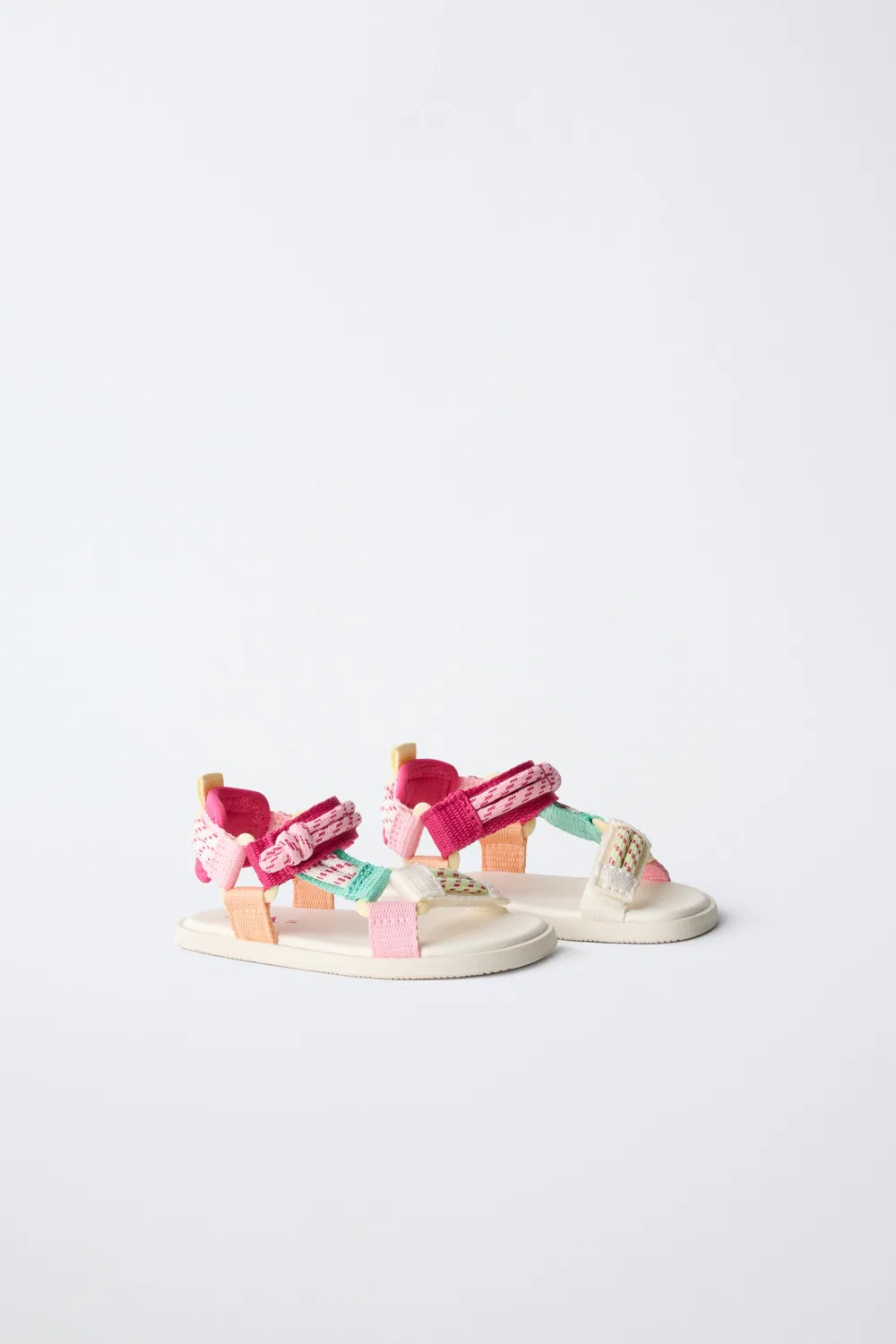 Разноцветные технические сандалии для ходьбы босиком ZARA, Pink — фото 2
