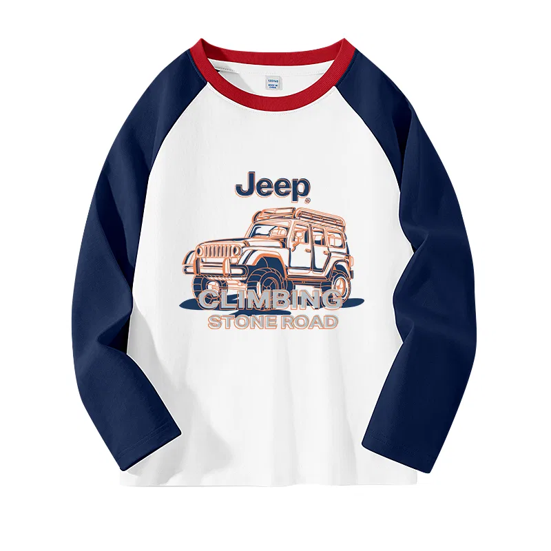 Детская футболка с круглым вырезом Jeep, Brown Coffee/E SUV — фото 3