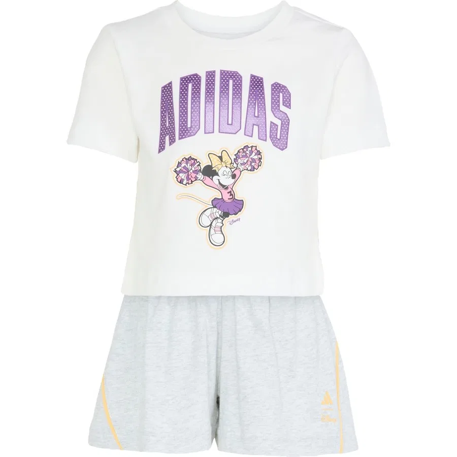 Комплект из футболки и брюк с принтом Minnie Mouse Sportswear JZ3564 adidas, Белый — фото 3