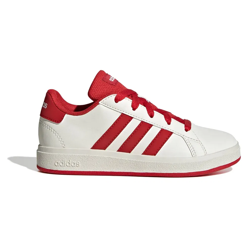 Детские кроссовки для девочек с закрытой шнуровкой Grand Court Lifestyle Tennis Lace-Up Adidas, White