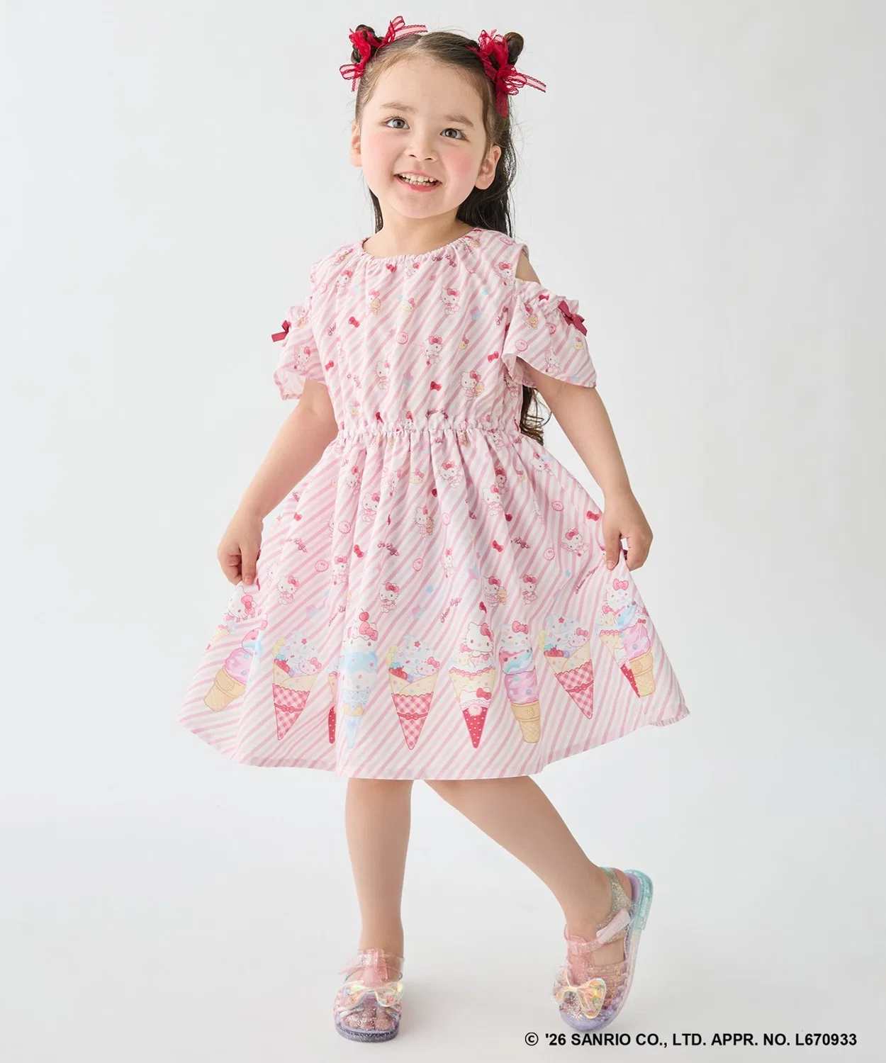 Детское платье для девочек с принтом 2WAY Fancy One Piece Sanrio, Lilac — фото 3