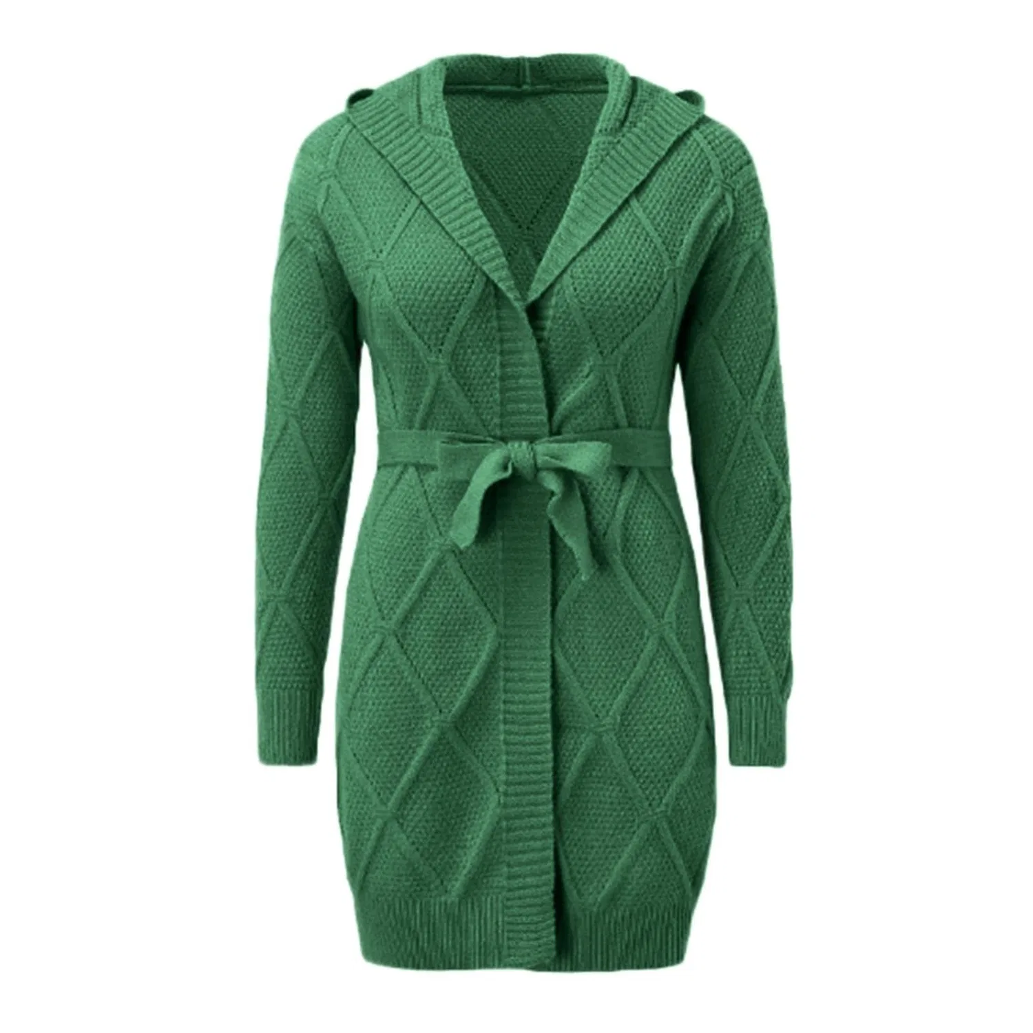 Женский кардиган оверсайз с длинным рукавом Autumn Cardigan, Verde — фото 3