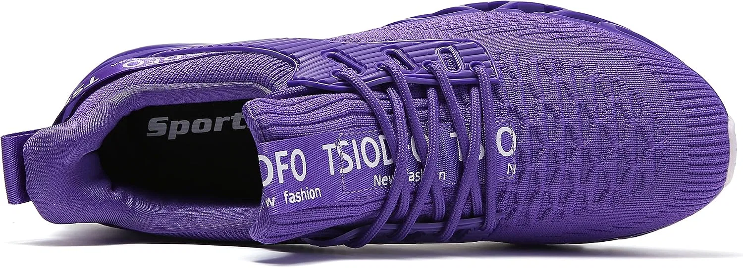 Детские кроссовки для бега с принтом TSIODFO, Purple — фото 4