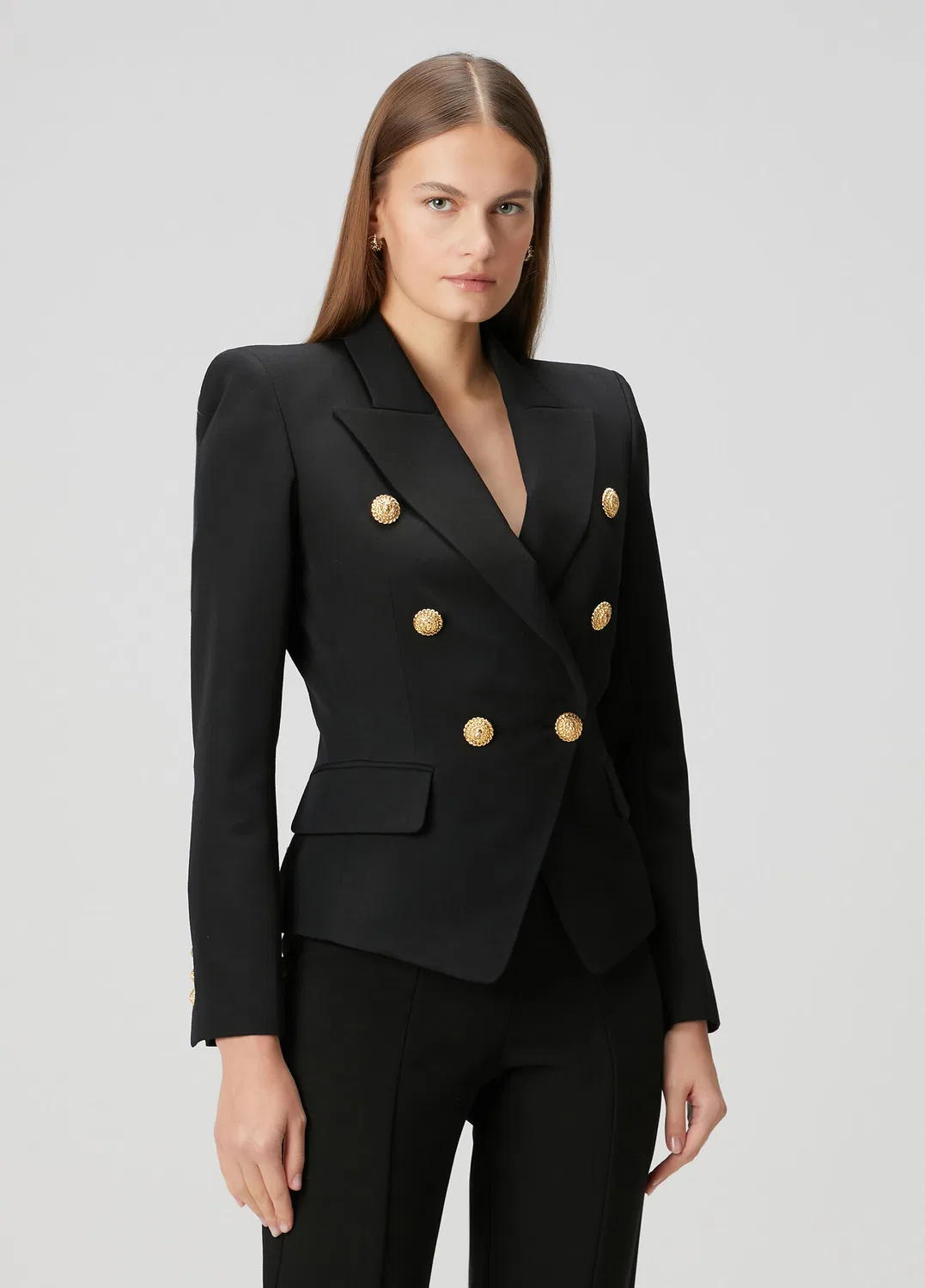 Жакет приталенный Balmain, черный