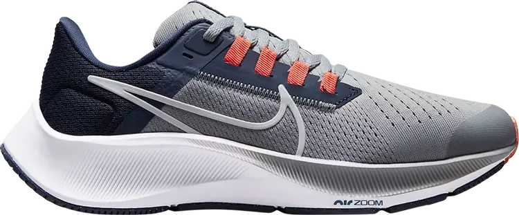 

Кроссовки Nike Air Zoom Pegasus 38 GS 'Particle Grey Midnight Navy', серый