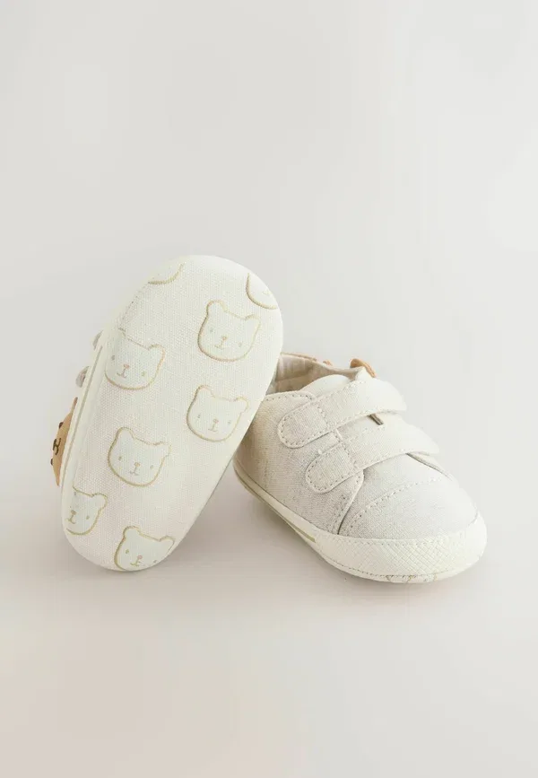 Ботинки синтетические Two strap pram shoes Next Neutral Bear, нейтральный — фото 4