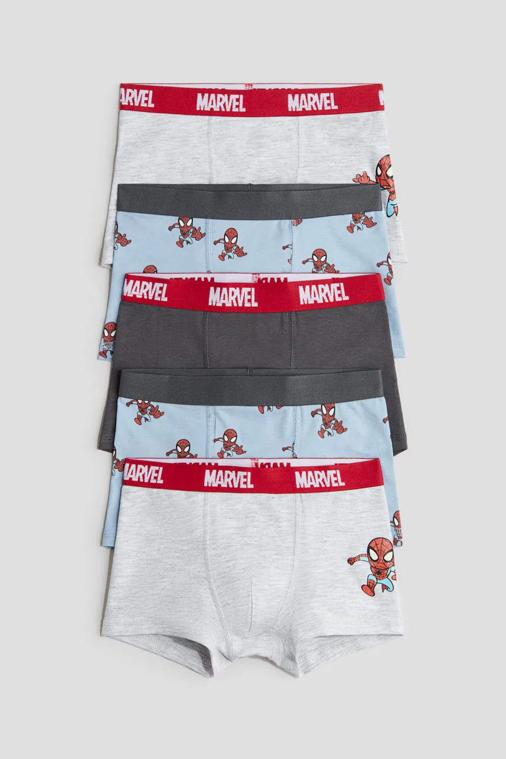 Боксеры 5 шт. H&M, Hellblau/Marvel Comics