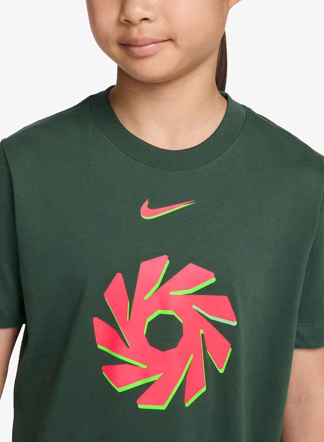Футболка с принтом Haaland Nike, зеленый — фото 3