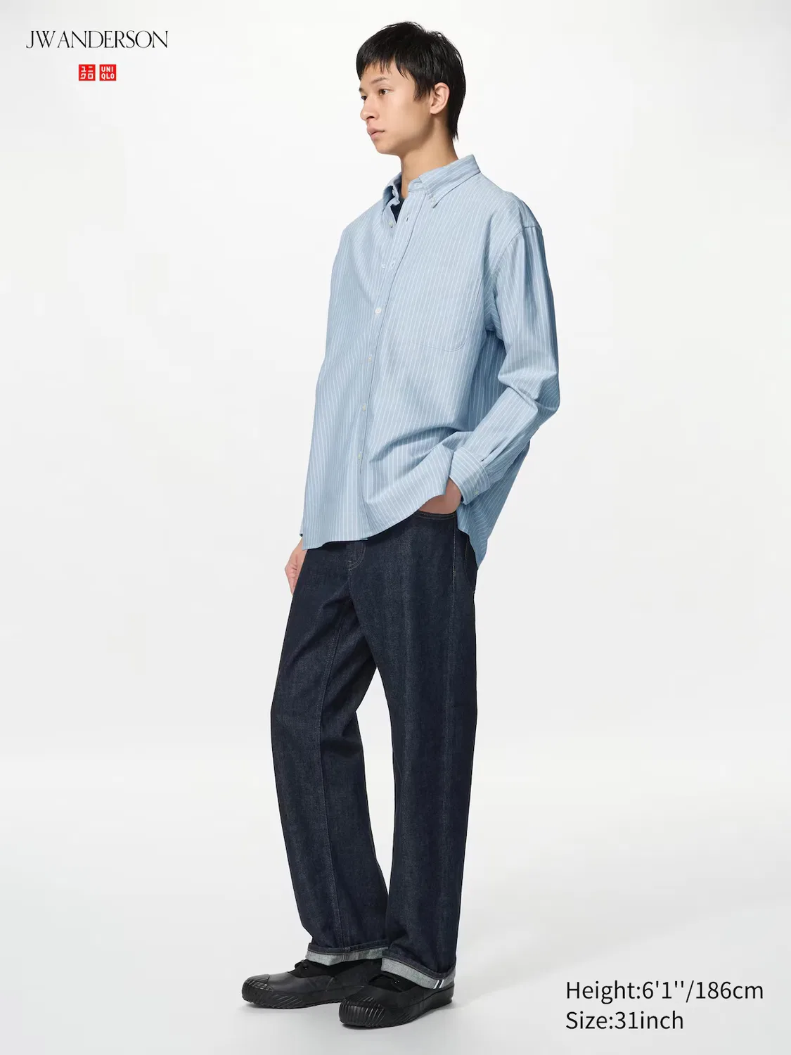 Джинсы Uniqlo Прямые, новая коллекция, темно-синий