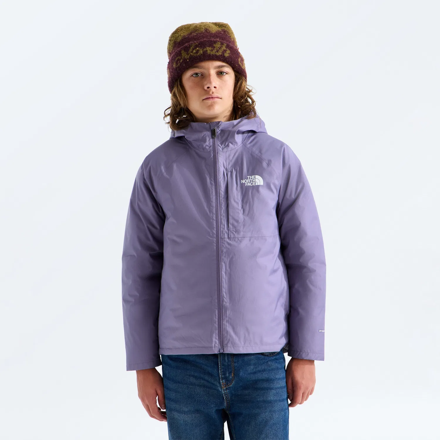 Детский утепленный комбинезон-куртка 4-в-1 с капюшоном Perrito The North Face, Grounded Plum