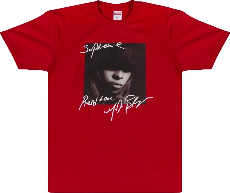 Футболка Supreme Mary J. Blige T-Shirt 'Red', красный — фото 2