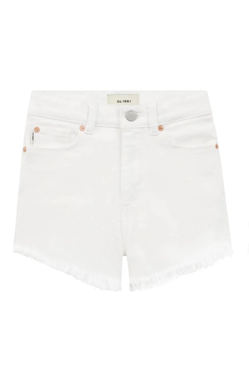 Детские шорты для девочек с необработанным краем Lucy Short DL1961 - Kids', White Frayed