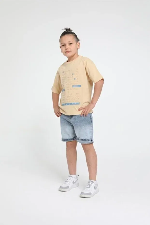 Детские шорты для мальчиков джинсовые Jack lions Escabel, Blue