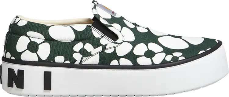 Кроссовки Carhartt WIP x Marni Wmns Paw Sneaker Forest Green Floral, зеленый