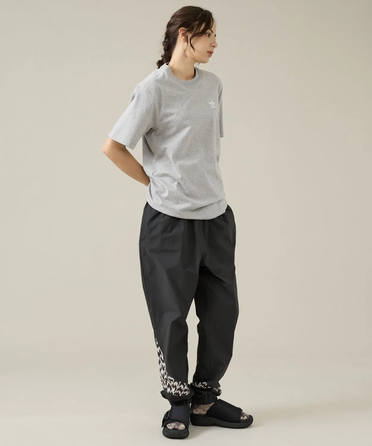Мужская футболка с логотипом Trefoil Essentials Adidas, Серый — фото 3