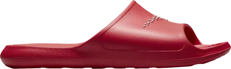Сандалии Nike Victori One Slide 'Polka Swoosh - University Red', красный — фото 2