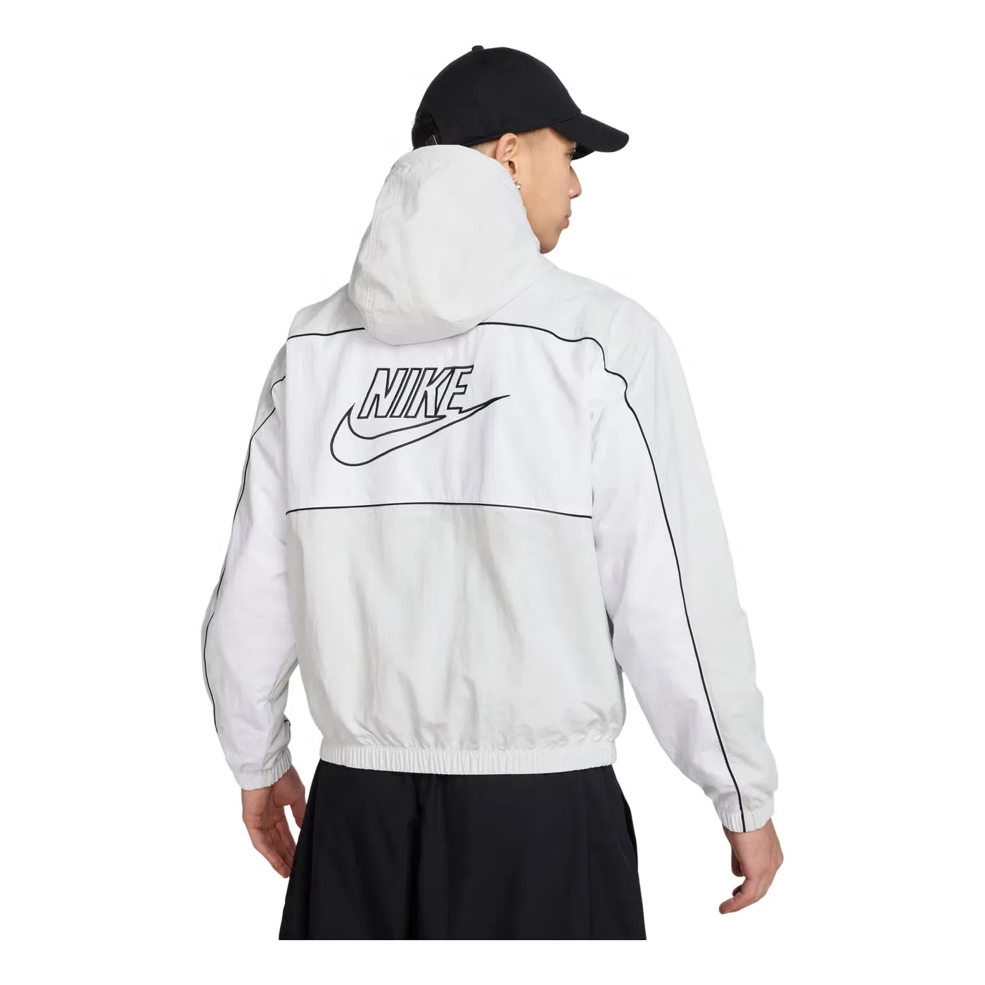 Худи с капюшоном свободного кроя Nike, белый