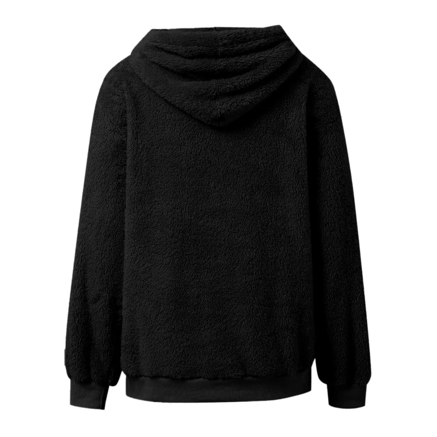 Женское худи с карманом-кенгуру Cat Hoodie, Z41 Black — фото 4