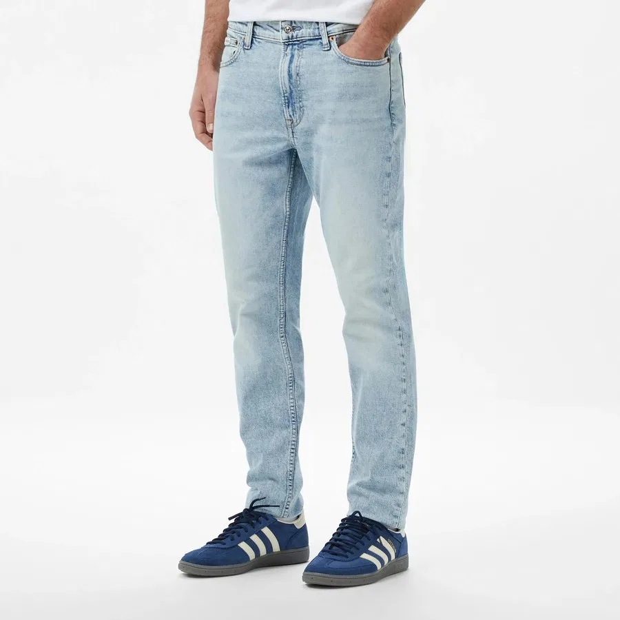 Мужские джинсы Calvin Klein Slim Taper Marbled B, Синий — фото 2