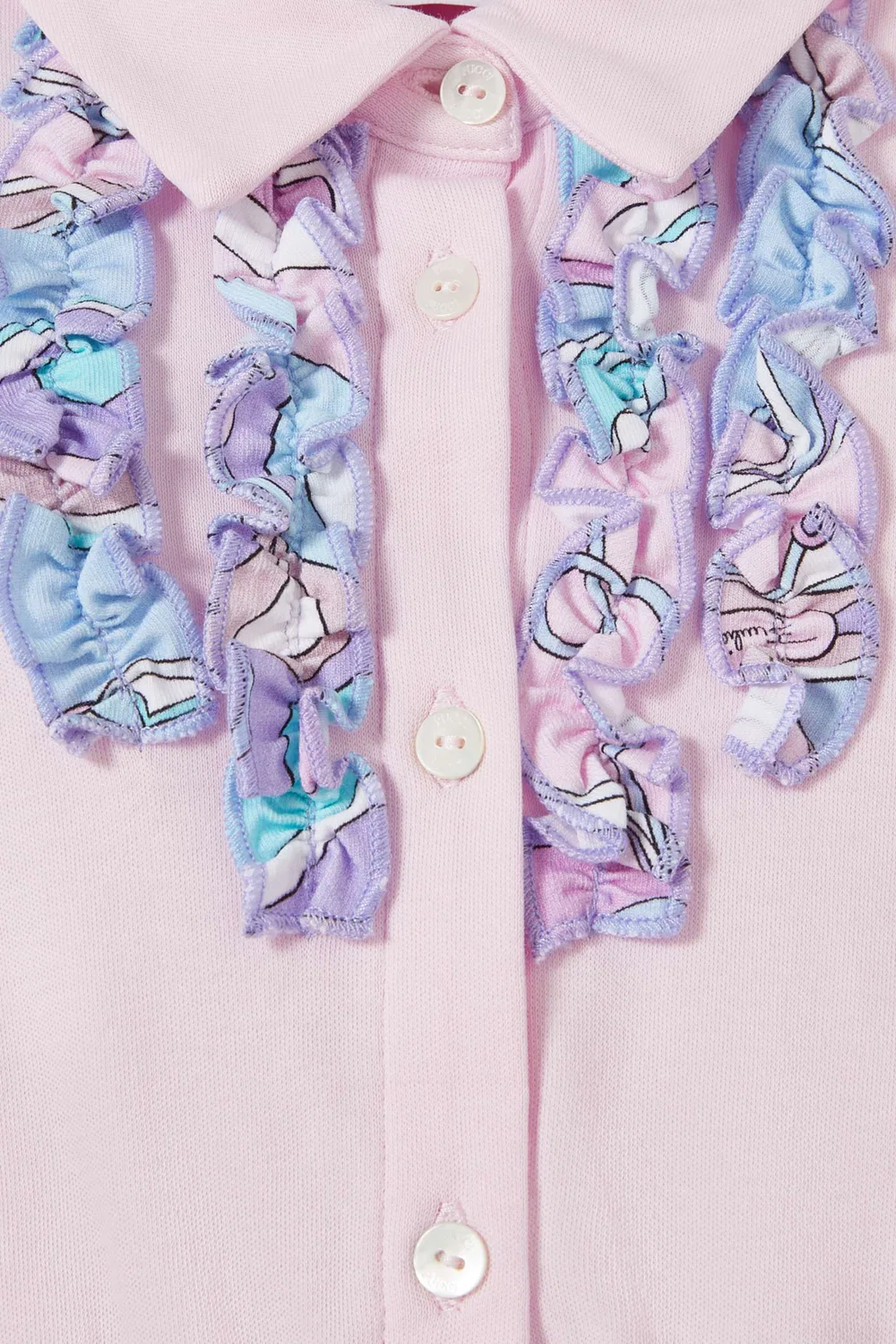 Боди-комбинезон с принтом из хлопка Emilio Pucci — фото 3