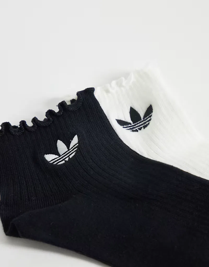 Носки низкие с рюшами 2 шт Adidas Originals, мультиколор — фото 2