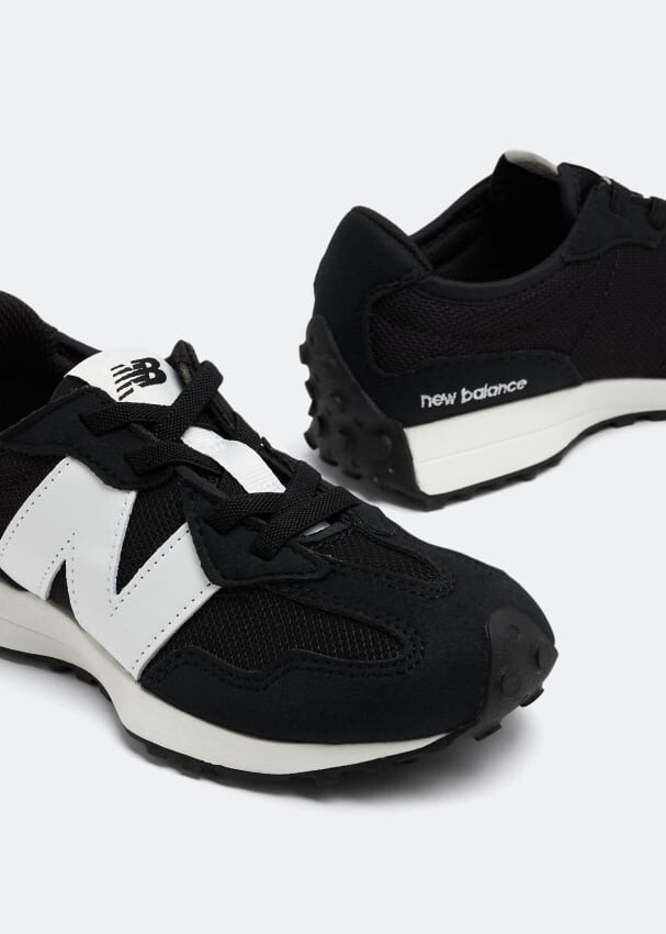 Детские кроссовки New Balance 327, черный/белый — фото 2