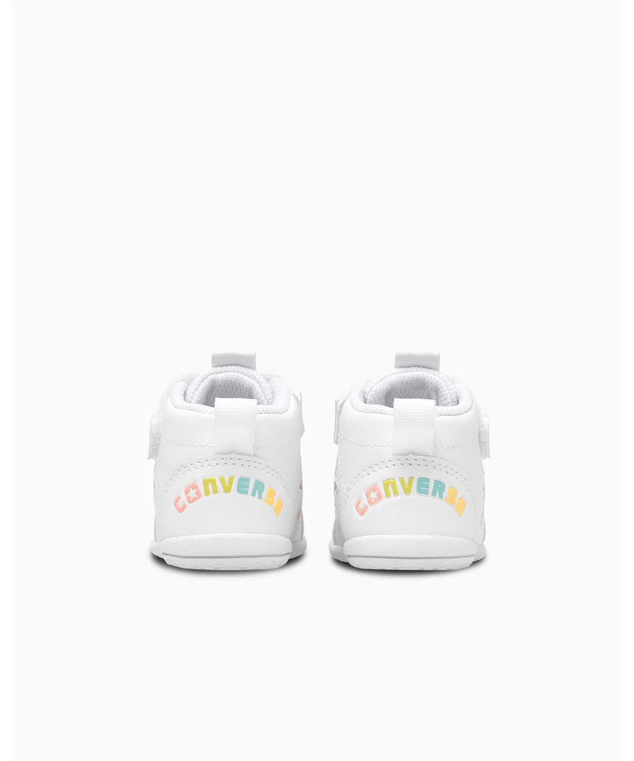 Детские кроссовки мид-кат с липучкой MINI INCHSTAR CONVERSE ALL STAR, White — фото 4