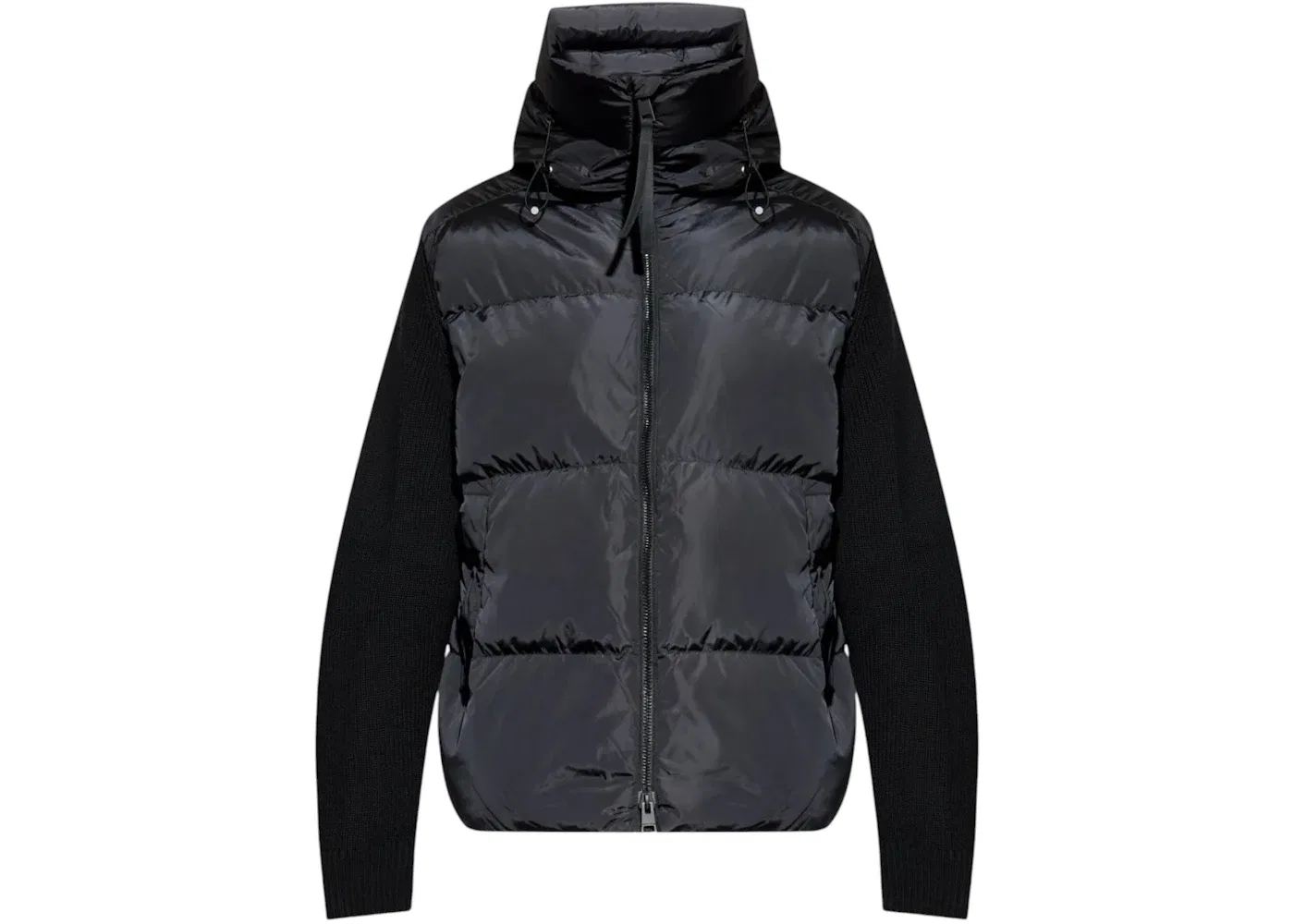 Мужской свитшот на молнии с вязаным воротником Canada Goose, Black