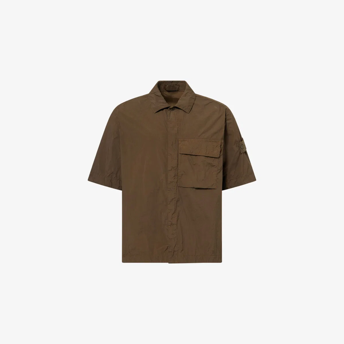 Тканая рубашка с изображением призрачного компаса Stone Island, зеленый