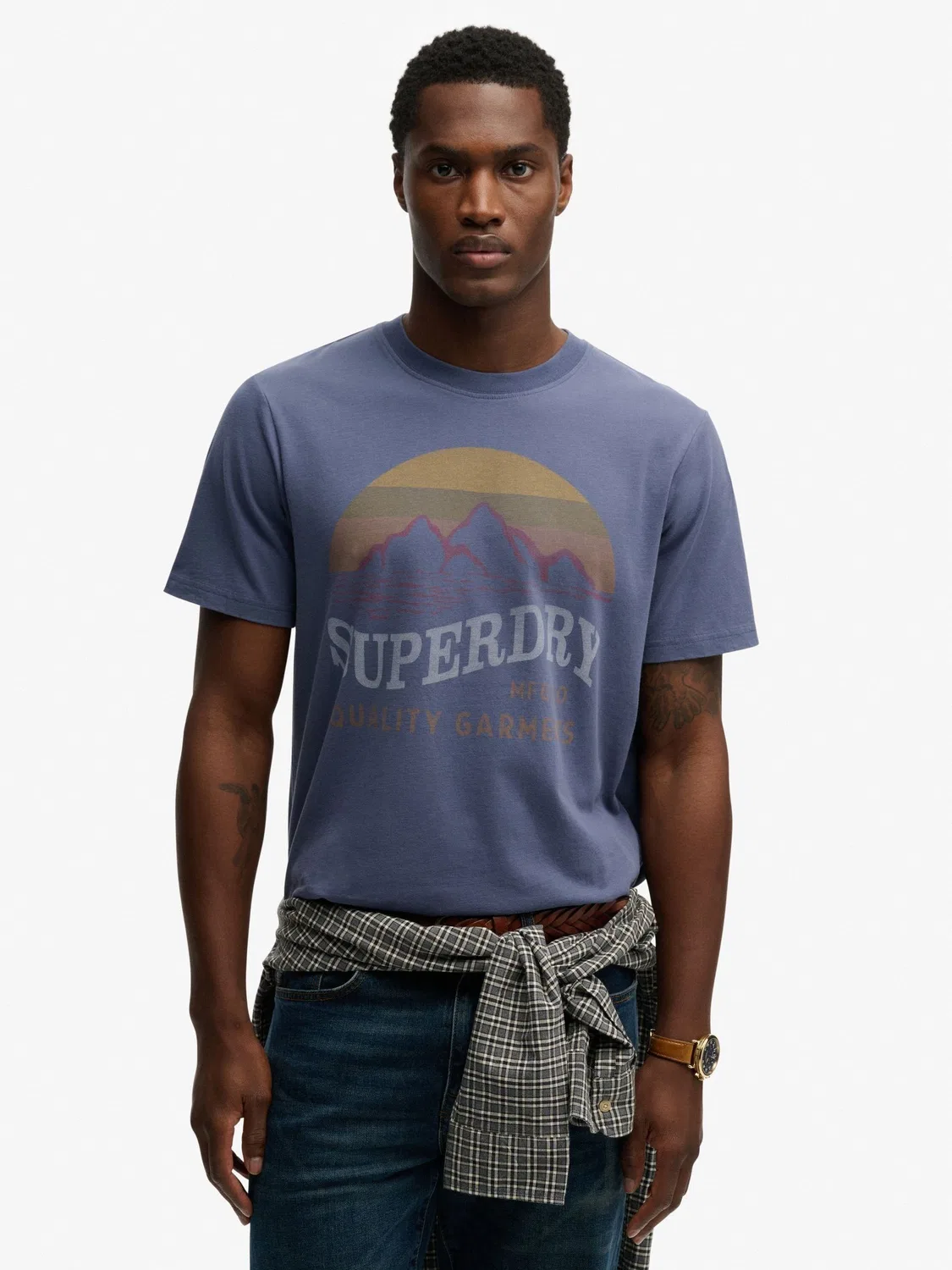 Футболка Superdry Outdoors Mountain Relaxed, синий
