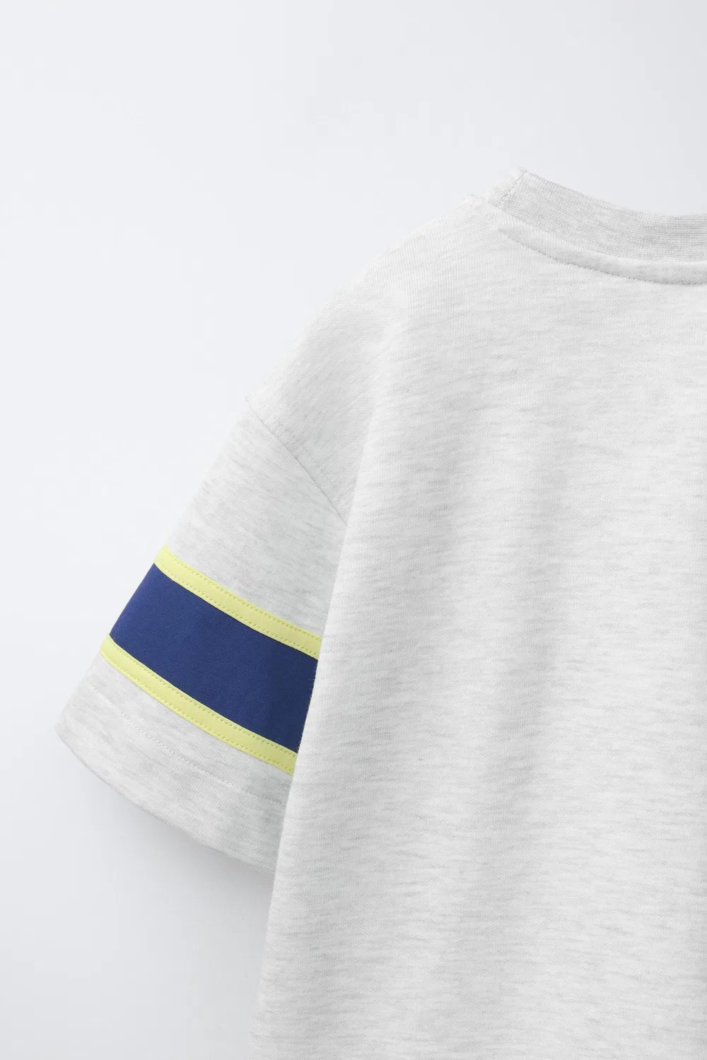 Футболка с лозунгом для бега ZARA, Grey Marl — фото 4