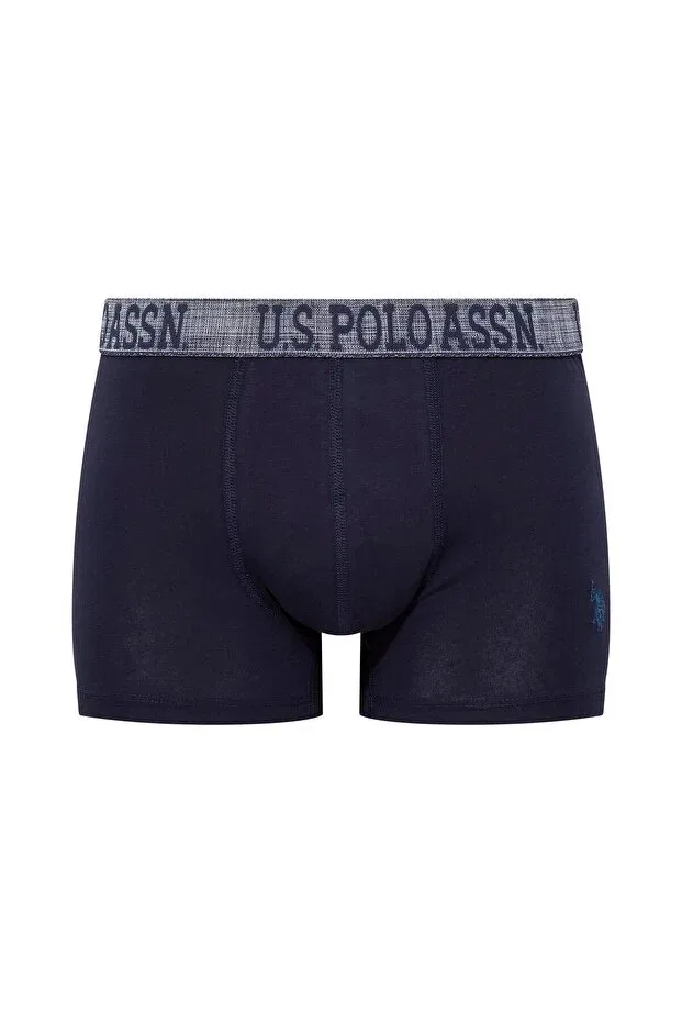 Мужские боксеры хлопковые 3 шт U.S. Polo Assn., Indigo-Blue-Printed — фото 4