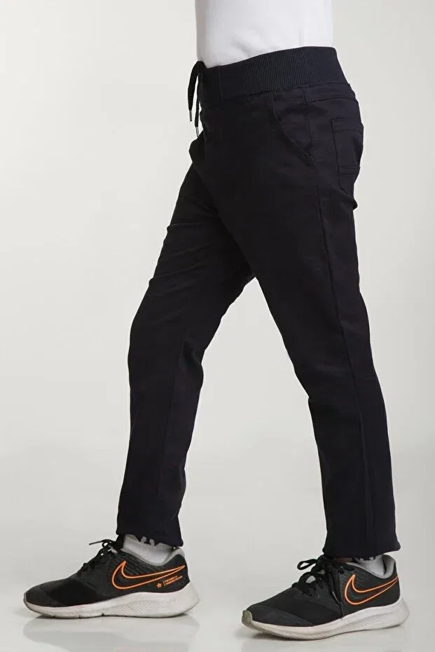 Детские брюки для девочек хлопковые Nacar Çarşı, Navy Blue — фото 3