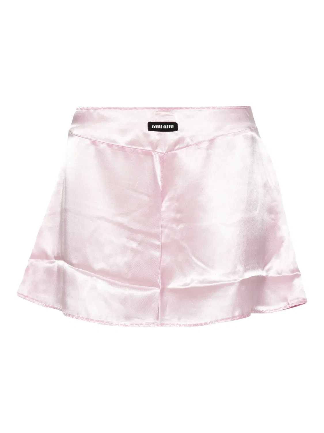 Шорты пижамные из сатина Miu Miu, розовый