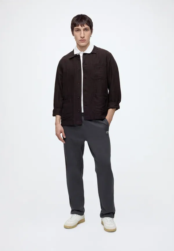 Спортивные брюки Lacoste, хлопок, однотонные, темно-синий — фото 2