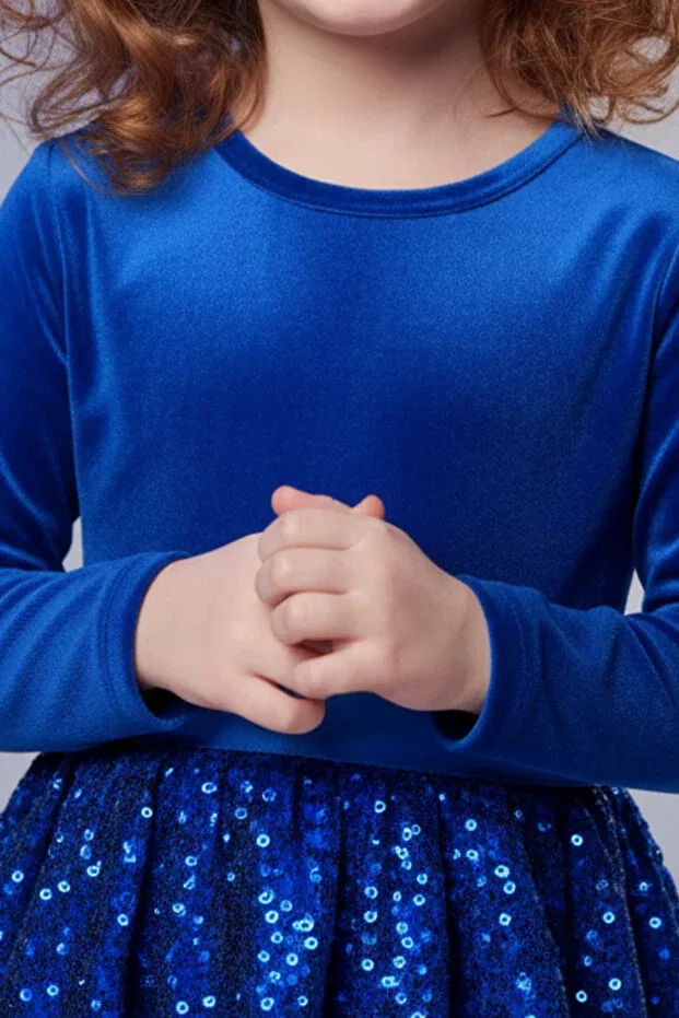 Детское платье для девочек с принтом My Kids Wear, Blue — фото 4