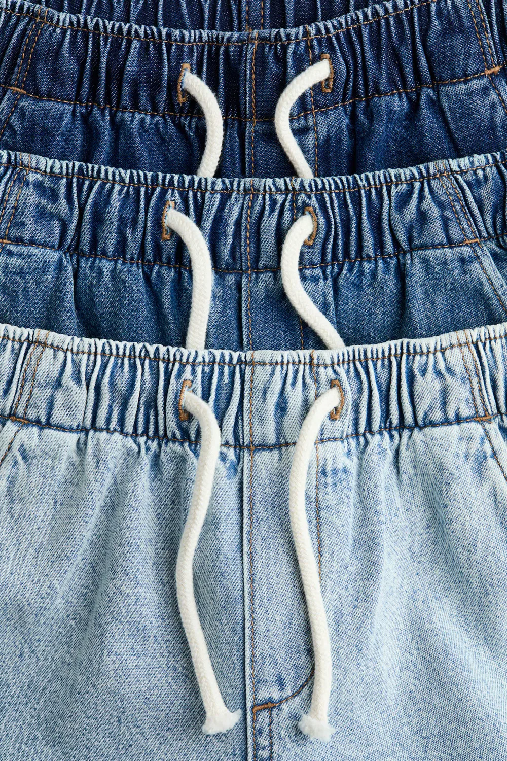 Комплект из 3 джинсовых спортивных штанов H&M, Denimblau — фото 2