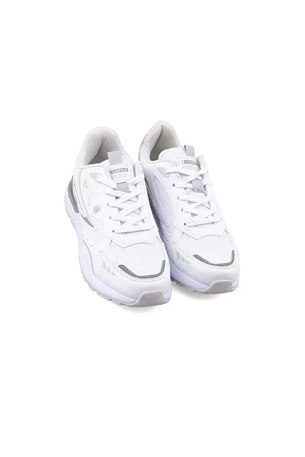 Детские спортивные кроссовки на шнуровке Conpax 5979 Papuçcity, White — фото 3