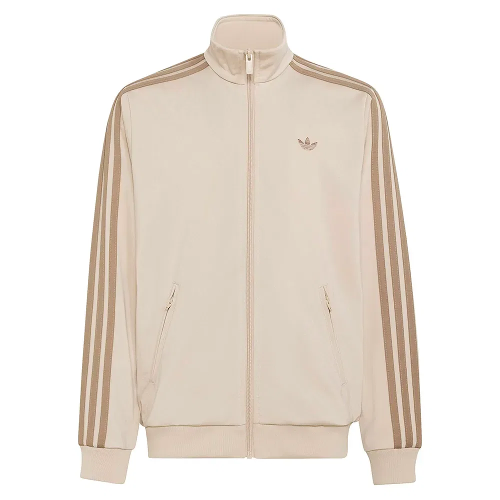 Детский свитшот для девочек свободного кроя Firebird Loose Track Adidas Originals, Beige — фото 2